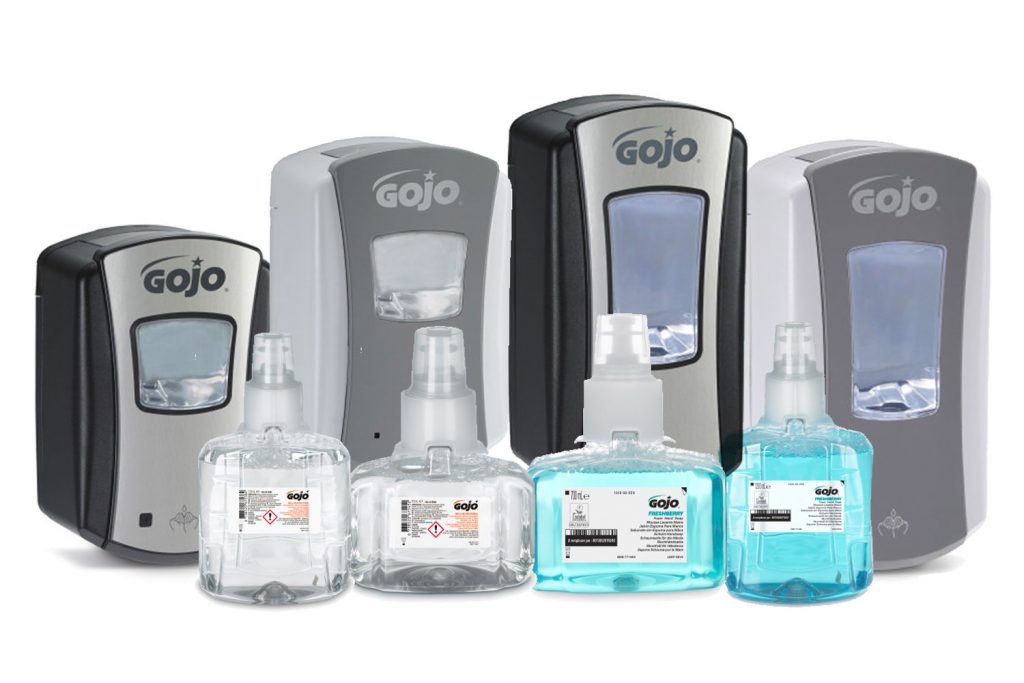 GOJO LTX-7 Touch Free Automatic Dispenser 700 ML NEW Soap Hand Gel White 