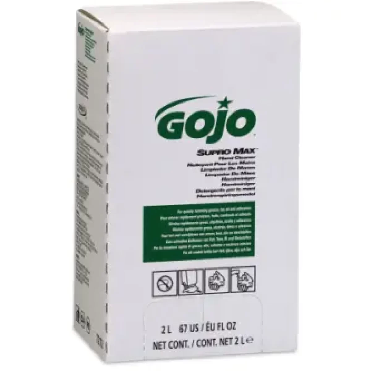 thumbnail image 2 of GOJO 7572 SUPRO MAX Hand Cleaner Refill 5000 ML – For PRO TDX Dispenser, Herbal Scent (2-Pack) 2 of 4
