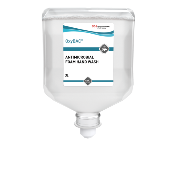 Deb Stoko OxyBAC Antimicrobial FOAM WASH - 4 x 2 litre cartridges OXY2LT