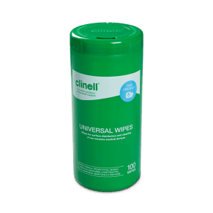 CLINELL UNIVERSAL SANITIZING WIPES - 100 wipes tub