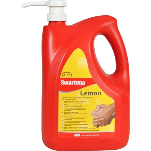 Deb Swarfega Lemon 4 litre free-stannding bottle