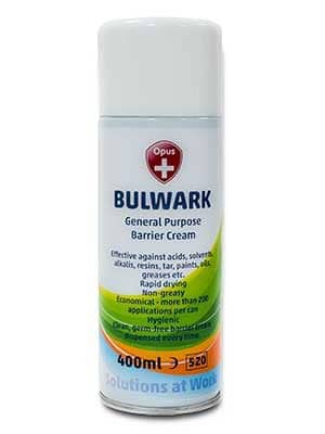 Bulwark aerosol barrier cream