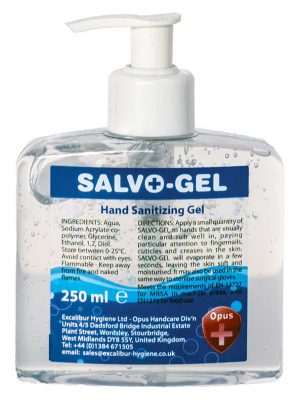 Opus Salvo-Gel 250ml personal pump bottle