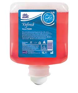 Deb Refresh Rose Foam Wash 1 litre cartridge ref RFW1L