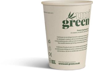 UniGreen Bamboo Paper Cups & Lids - FULL CARTON